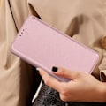 Pikkukuva 4 / 5: Samsung Galaxy S24 FE Kotelo Sallittava Korttipidike ja Videotuki Roosa Samppanja Rosa