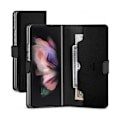 Miniatyrbillede 2 af 2: Etui til Galaxy Z Fold 3 Folio med magnetisk lukning og pengekræft Mercury Sort Svart