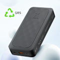 Miniatyrbild 6 av 6: Batteri Extern 27000mAh 67W 2x USB-C + USB-C LED-skärm Kompakt Xtorm Svart Svart