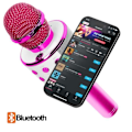Miniatyrbild 3 av 5: Mikro Karaoke Bluetooth Högtalare med inbyggda multifunktionsknappar Fuchsia Rosa