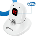 Miniatyrbillede 4 af 5: Nødsituation Pendentif SOS - GEEMARC - Pro 595 - Håndfri - Autonomi 5H - Rækkevidde 200m Vit
