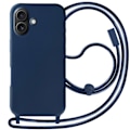 Miniatyrbild 1 av 5: Coque Cordon Semi Rigide Soft touch för iPhone 16 Blå Natt Blå