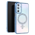 Pikkukuva 1 / 6: Timanttikotelo Samsung Galaxy A15 MagSafe Contour tekojalokivi vaaleansiniselle Blå
