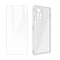 Miniatyrbild 2 av 5: Skyddspaket - AVIZAR - Xiaomi Poco M4 Pro 5G - Stötsäkert fodral - 9H härdat glas - 360° skydd Transparent