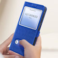 Miniatyrbild 3 av 5: Etui till Samsung Galaxy A16 Fönsterfunktion Stöd för Video Blå Blå