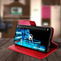 Miniatyrbillede 4 af 4: Smartphone cover - AVIZAR - Samsung Galaxy A10 - Rød wallet-case - Blød cover - Video support Röd