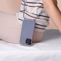 Miniatyrbillede 3 af 5: iPhone 14 Pro Cord Case Halvstift med halsrem 80 cm lilla Lila