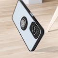 Miniatyrbild 4 av 5: Samsung Galaxy A13 Bi-material Fodral Metal Ring Video Support Svart