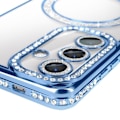 Miniatyrbillede 3 af 6: Coque - BEKRÆFT - Samsung Galaxy S24 - Stiv - Krystaller - MagSafe Beskyttelse Blå