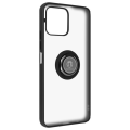 Miniatyrbillede 2 af 5: Honor X8 Case Bi-materiale Metal Ring Video Support Sort