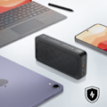 Pikkukuva 4 / 6: Ulkoakku 27000mAh 67W 2x USB-C + USB-C LED-näyttö Kompakt Xtorm Musta Svart