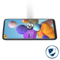 Pikkukuva 4 / 4: Suojakalvo - AVIZAR - Samsung Galaxy A21s - 9H karkaistu lasi - ultraohut - läpinäkyvä valkoinen Klar vit