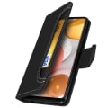 Miniatyrbillede 2 af 4: Cover til Samsung Galaxy A42 5G - AVIZAR - Folio Wallet Case Stander Funktion sort svart