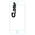 Pikkukuva 4 / 4: Etukamera - Apple - iPhone 8 - Etuobjektiivimoduuli - Liitäntäkaapeli - 100 % uusi