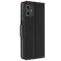 Pikkukuva 2 / 5: Motorola Moto G55 Nahkakotelo Saffiano Fancy Musta Svart