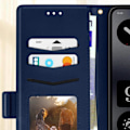 Miniatyrbillede 4 af 5: Etui til Nothing CMF Phone 1 med håndleddsrem, klap, støtte, pung i blå Blå