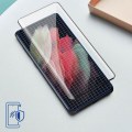 Pikkukuva 4 / 4: Filmi Samsung S21 Ultra Tempered Glass Kaareva Hardglass Max Sormenjälki 3mk Musta