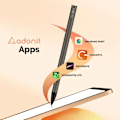 Miniatyrbillede 4 af 6: Note+ 2 Bluetooth Stylus Pen Magnetic Attachment Palm Rejection Adonit Black Svart