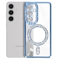 Miniatyrbillede 2 af 6: Coque - BEKRÆFT - Samsung Galaxy S24 - Stiv - Krystaller - MagSafe Beskyttelse Blå