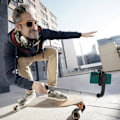 Miniatyrbild 3 av 4: Perche Stabilisateur Smartphone - AVIZAR - Inbyggd stativ - Bluetooth-fjärrkontroll - Svart