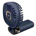 Miniatyrbild 4 av 5: Mini Bärbar Fläkt Justerbar 90° LED Display Fyrkantig Design LinQ Night Blue Blå