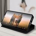 Miniatyrbillede 4 af 5: AVIZAR Taske til Oppo Reno 8 Pro 5G - Sort - Flip Card Holder Video Support Svart