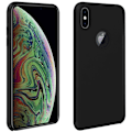 Miniatyrbillede 1 af 4: Beskyttelsesskal - AVIZAR - iPhone XS Max - Semi-hård silicone - Soft Touch-finish - Sort Svart
