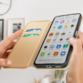 Miniatyrbild 3 av 5: Fodral Xiaomi Redmi Note 11 Pro Plus Flip Wallet Videoställ gyllene gyllene