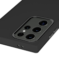 Miniatyrbillede 3 af 5: Metallisk hårdt etui til Samsung Galaxy S24 Ultra - AVIZAR - Beskyttelse mod ridser og stød Svart