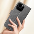 Miniatyrbillede 4 af 5: iPhone 16 Pro Max Etui - AVIZAR - Lomme-Montera - Video Støtte - Grå - Semi-fast Grå