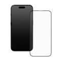 Miniatyrbillede 1 af 2: 3D Stødsikker Skærmbeskyttelse til iPhone 16 Pro Blød Anti Blå Lys Rhinoshield Transparent Vit