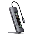 Miniatyrbild 2 av 6: USB C-hub till HDMI 4K, SSD-hårddisk, 2 USB, USB C Satechi rymdgrå