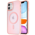 Pikkukuva 1 / 6: MagSafe-kuori iPhone 11 Matte Frosted Tausta Vaaleanpunainen Reuna Rosa