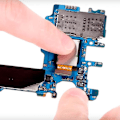 Pikkukuva 3 / 4: Takakamera - Samsung - Galaxy S8 - Vaihto - Integroitu liitäntäkaapeli - Musta Svart