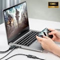 Miniatyrbillede 3 af 4: HDMI-adapter - LinQ - 1m - USB Han og Hun - Opløsning 1920x1080 - Grå
