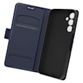 Miniatyrbillede 2 af 6: Etui til Samsung Galaxy A25 5G - AVIZAR - Slankt midnatsblåt design - Kortholder og videounderstøttelse Blå