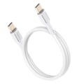 Pikkukuva 2 / 5: USB C -kaapeli USB C:hen 60W Nopea Lataus Inkax Valkoinen Vit