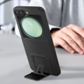 Miniatyrbillede 3 af 5: AVIZAR hårdt etui til Samsung Galaxy Z Flip 5 - Classic Stand Black - Foldbart og justerbart stativ Svart