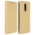 Miniatyrbild 1 av 4: Hus - DUX DUCIS - Xiaomi Redmi 8 / 8A - Ekoskinn - Videostöd - Kortficka Gult guld