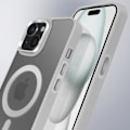 Pikkukuva 4 / 6: MagSafe-kuori iPhone 15 Plus ja 14 Plus Matta Taustagrafiikka Harmaa Reuna Grå