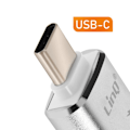 Miniatyrbillede 3 af 4: OTG USB og USB C til USB C Kompakt LinQ Sølv Grå
