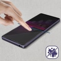 Pikkukuva 3 / 4: Suojakalvo - IMAK - Sony Xperia 1 III - Joustava Lateksi - Läpinäkyvä - Naarmuuntumaton Transparent