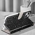 Miniatyrbild 4 av 5: Fodral för iPhone 14 Glitter Disco Wallet Video Support - AVIZAR - Svart - Hård - Smidig - Unisex Svart