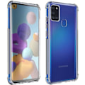 Pikkukuva 1 / 4: Suojapakkaus - AVIZAR - Samsung Galaxy A21s - Pehmeä kuori - Liimapinnoitettu lasi - 360° suojaus Transparent