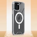 Miniatyrbild 4 av 5: AVIZAR Skyddsfodral för iPhone 15 Plus - Gel Silikon - Förstärkta hörn - Genomskinlig Transparent