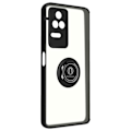 Miniatyrbillede 2 af 5: Etui - AVIZAR - Xiaomi Poco F4 5G - Metalring - Videostøtte - Sort svart