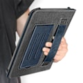Pikkukuva 4 / 6: Retro-kotelo 10 tuuman tabletille, säädettävä tuki ja korttipidike, yösininen