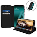Miniatyrbillede 2 af 4: Cover til Samsung Galaxy A50 - AVIZAR - Folio Wallet Case - Eco-læder - Sort - Standfunktion Svart
