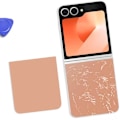 Pikkukuva 4 / 4: Alapuolen takalasi Samsung Galaxy Z Flip 6 alkuperäinen Samsung vaaleanpunainen Rosa