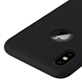 Miniatyrbillede 4 af 4: Coque - Forcell - iPhone X / XS - Blød Berøring - Silikone Gel - Sort Svart